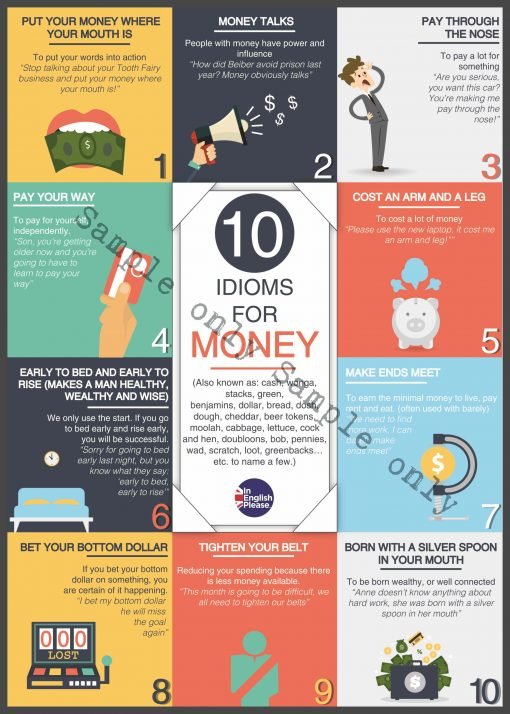 money idiom poster